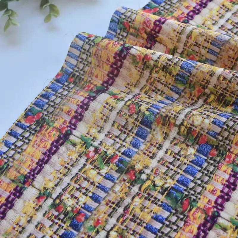 145x50cm High Count Smooth Fabric Digital Printing Small Fragrant Cotton Fabric Clothes, Skirts, Dresses Sewing Cloth