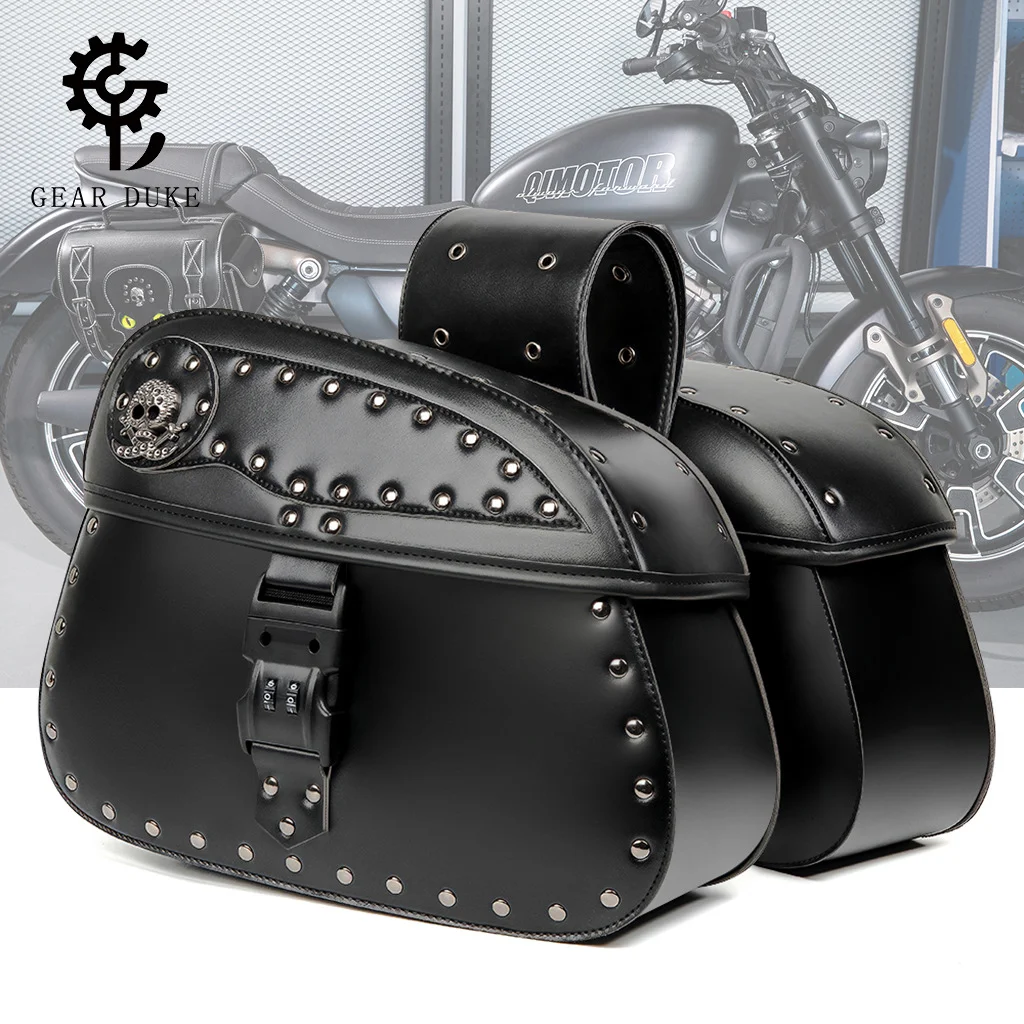

Motorcycle modification special anti-theft password lockbox European and American retro large capacity equipment package