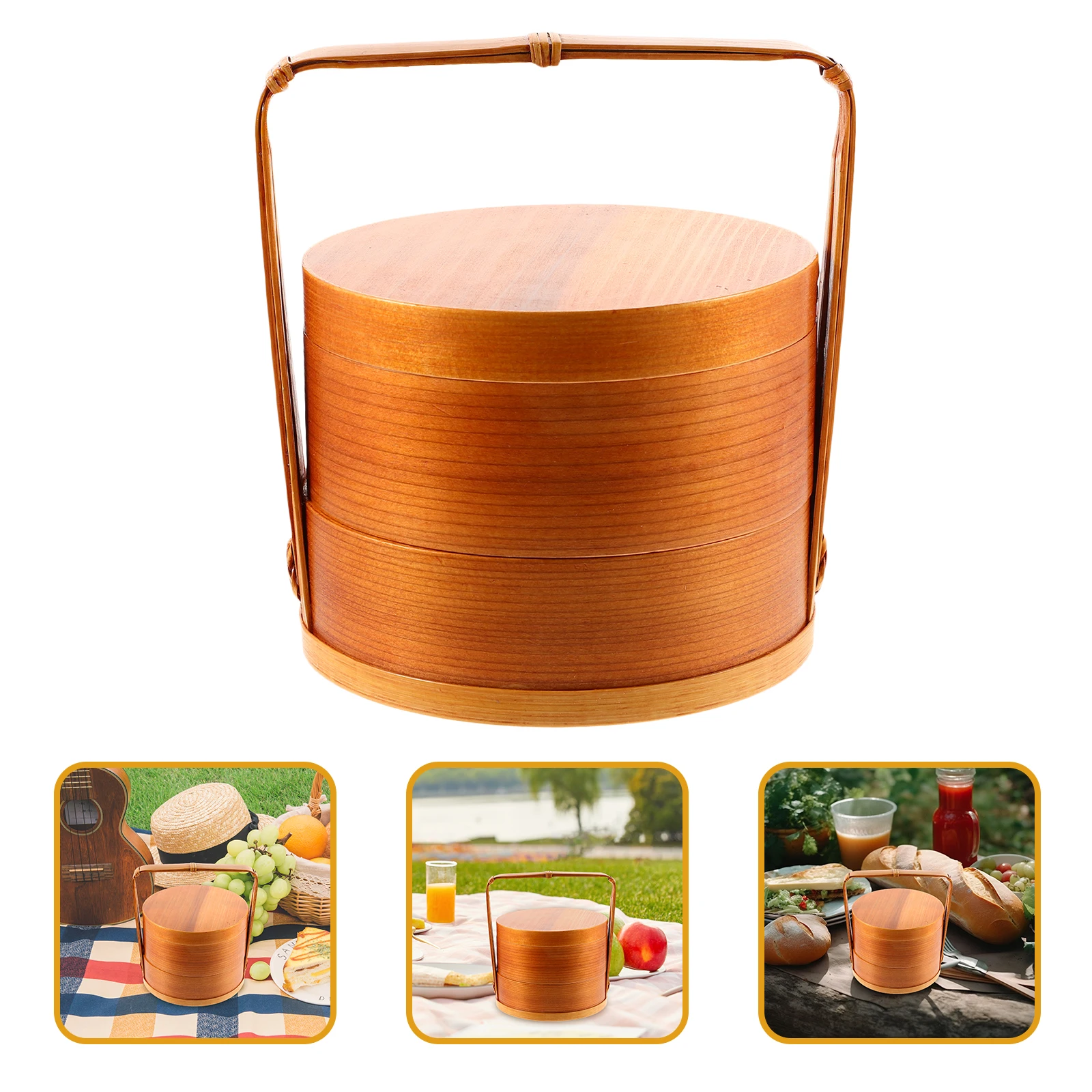 

wooden box lunch sushi box bento container bento food container