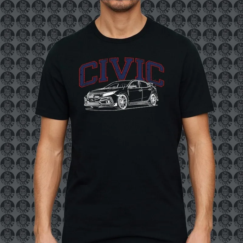 Hondang Civic FK8 K20C Turbo TypeR JDM HRC GorillaFX Graphic Design Style01 Tshirt Print