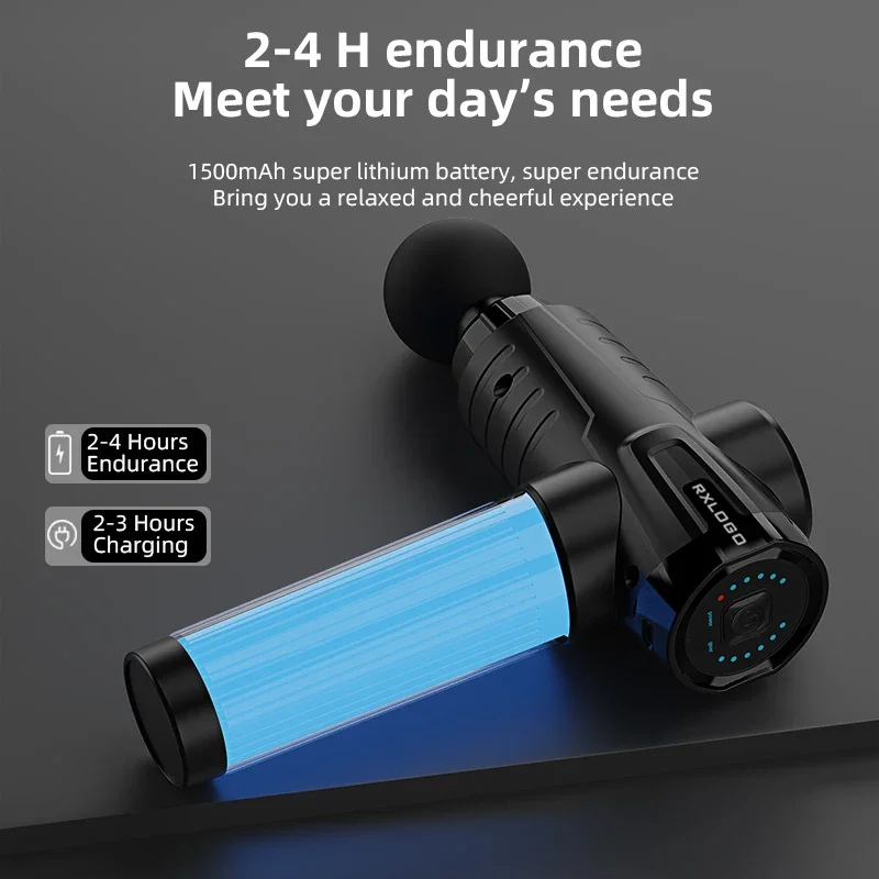 

--- Оптовая продажа, 6-головочный перезаряжаемый беспроводной портативный ручной электрический массажер для лица с пистолетом для глубокого массажа тканей