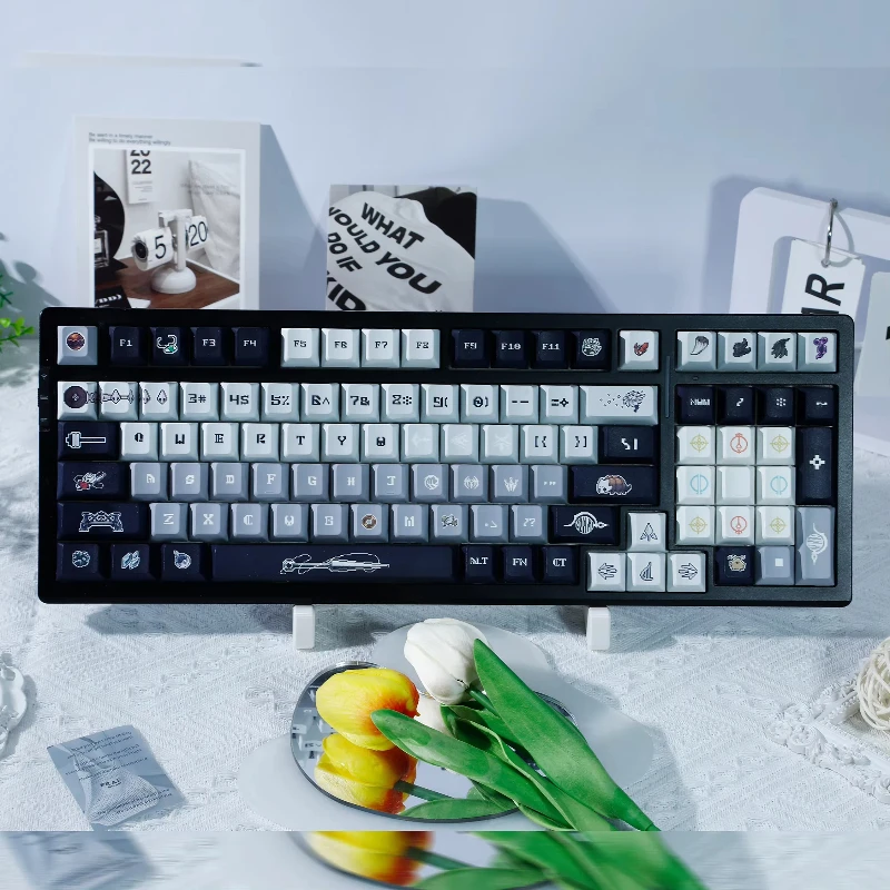 Capuchons de touches de clavier mécanique Hollow Knight Silksong, profil Cherry Pbt, jeu personnalisé, Hornet, cadeaux