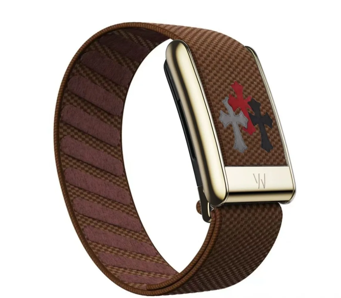 For WHOOP 5.0 MG Band Cross Print Nylon Woven Strap Metal U Buckle Elastic Sport Replacement Wristband Accessories