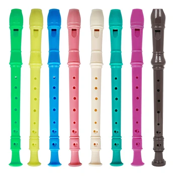 Clarinete de 8 agujeros flauta larga J32 ABS flauta Vertical instrumento Musical educación musical con palo de limpieza para niños principiantes