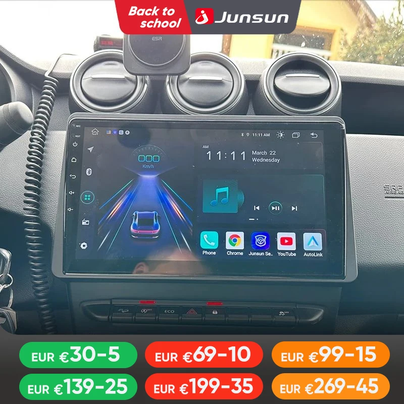 Junsun Android 13 autoradio per Renault Duster HM 2 2020 2021 Arkana 2019-2021 sistemi intelligenti per auto per Apple Carplay FM