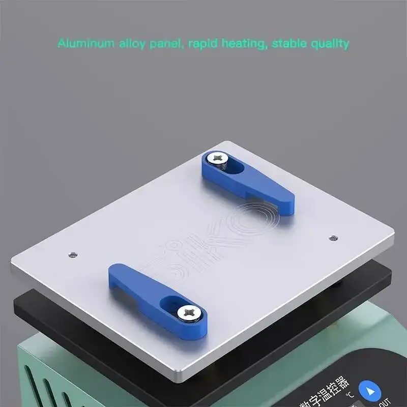 SK-H2 Universal Mini Heating Table Digital Thermostat Aluminum Alloy Platform for BGA PCB SMD Repair LCD Touch Screen Preheating