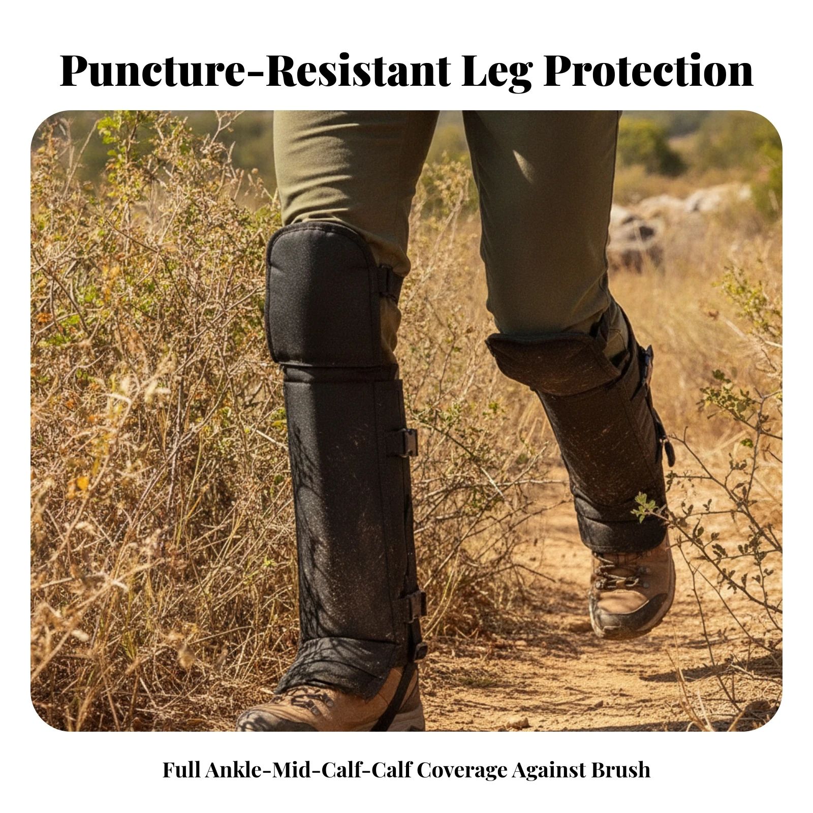 Shielding Gaiters Lightweight Apparel for Hikers, Hiking, Hunting