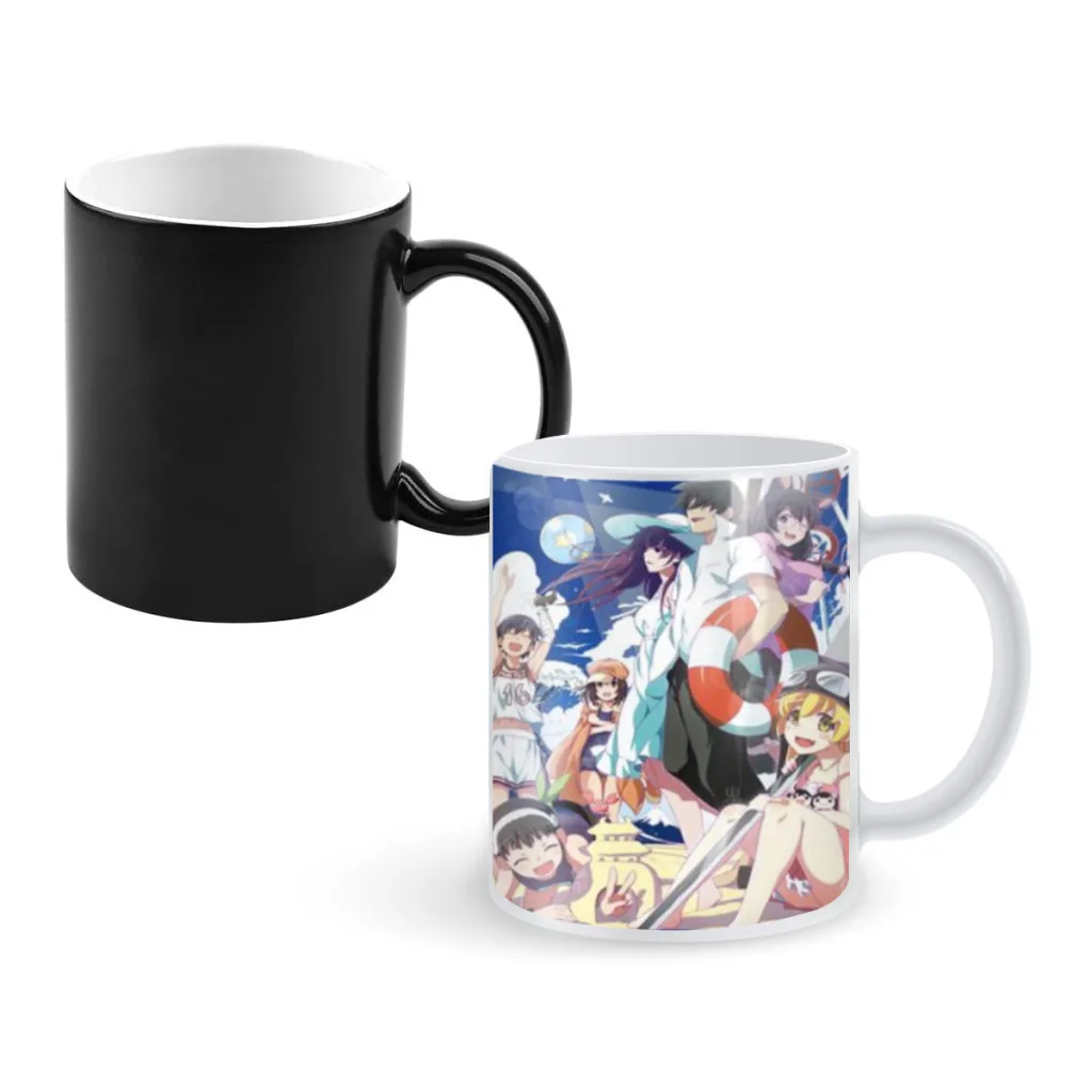 

Monogatari Classic Vintage Newest Design Coffee Mugs Heat Color Changing Milk Tea Cup Colorcup For Birthday Gifts