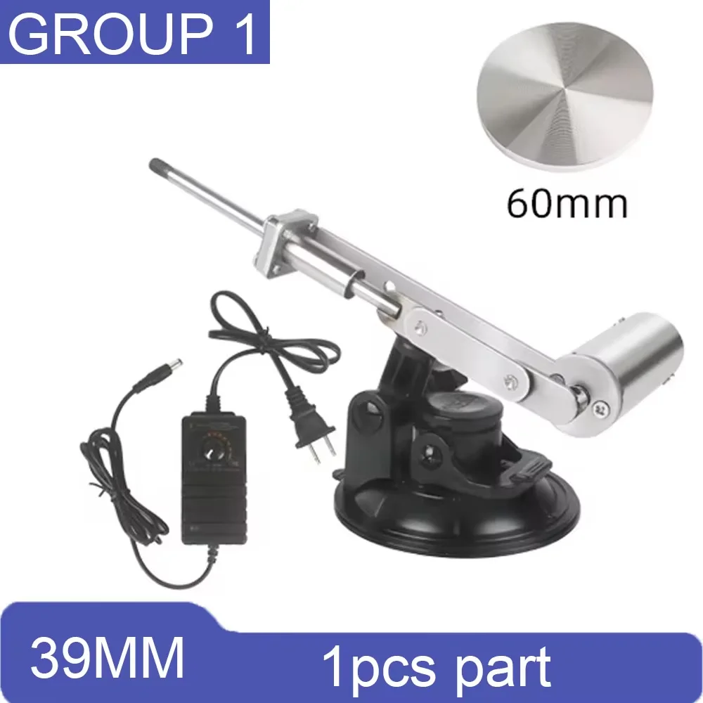 Tungfull lineaire actuator met een slag van 39 mm, verstelbare snelheid, telescopische motor met grote zuignap, mini automatische telescopische machine, set voor volwassenen, 60 mm plaat, doe-het-zelf