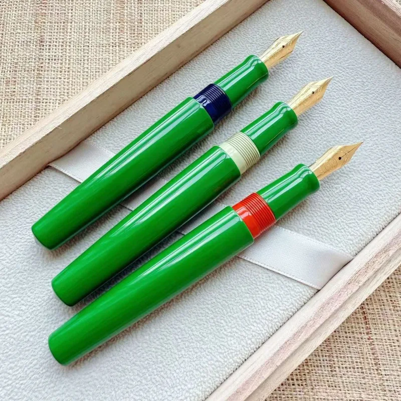 Cheap Sale BALAOYE multicolored Hard Rubber Fountain Pen,Large Handmade BOCK F 0.5F Tip Long Knife 2.5/3.0mm stationery Gifts