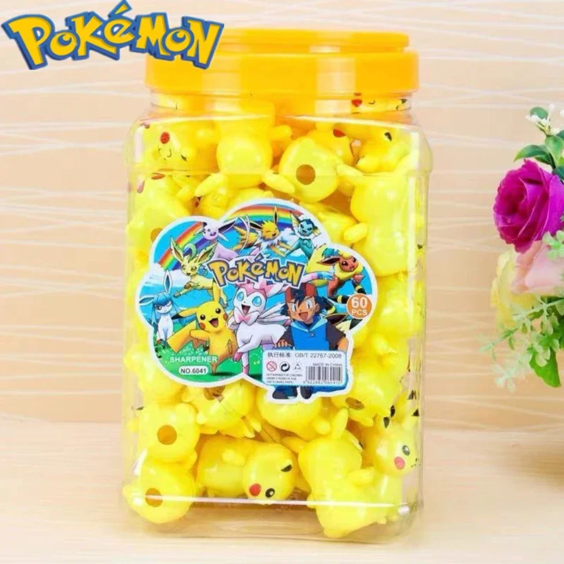 

Pokemon Anime Peripheral Pikachu Pencil Sharpener Cute Mini Learning Stationery Pencil Sharpener Children's Toys Birthday Gift