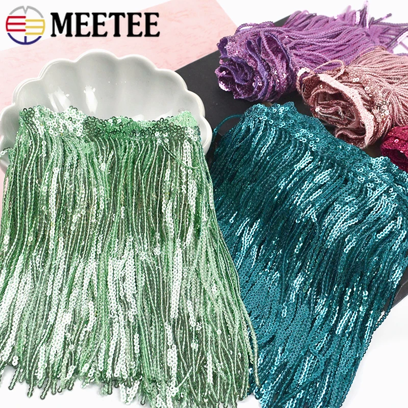 

1Pc=9.5Yards 17cm Laser Sequin Fringe Glitter Tassel Lace for Dress Tassels Clothes Decorative Fringes DIY Sewing Accessories