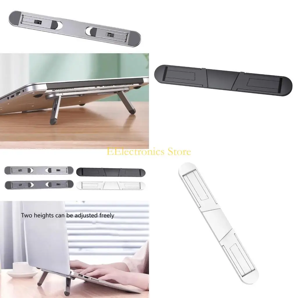 

B03C Aluminum Laptop Stand Folding Mounts for Desk Use Suitable for Notebook Foldable Laptop Holder AntiSlip Laptop Stand