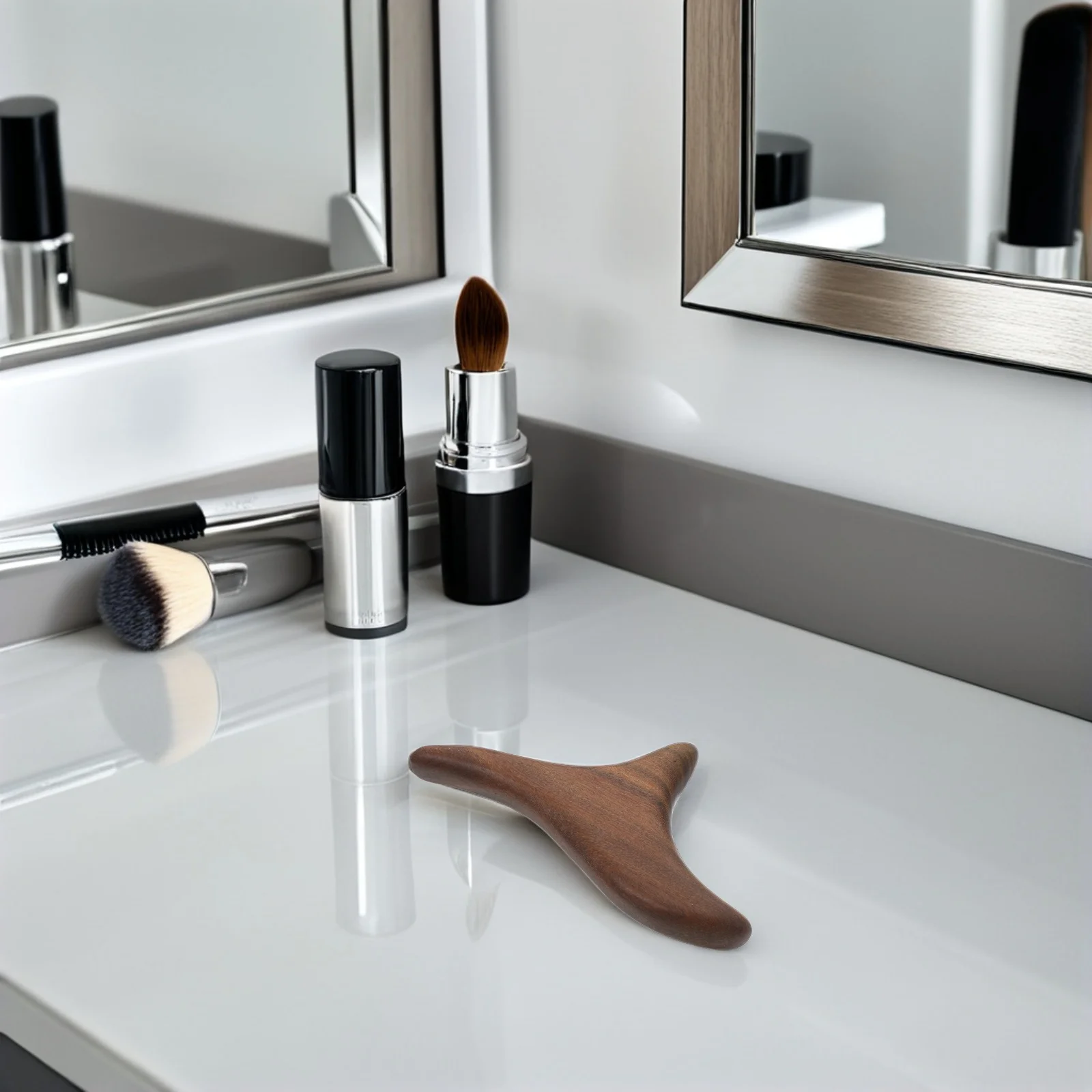 

1 комплект массажера для ног из зеленого сандалового дерева, треугольный деревянный терапевтический инструмент для массажа акупунктурных точек, портативная ручная палочка для тела ног, Гуа Ша,