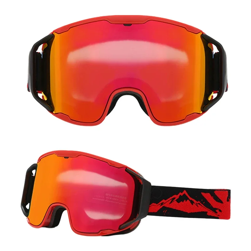 Wholesale Anti-Fog HD Coated lens Ski Goggles Mountaineering Goggles Outdoor Sports Ski Glasses