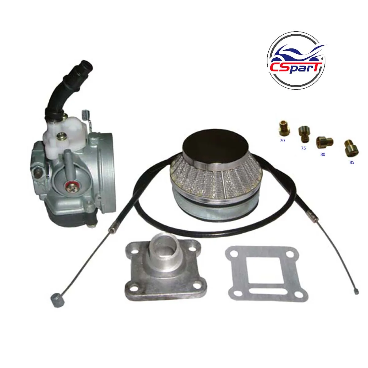 Racing HP 15MM Carb Intake Air filter Cable Jets Kit for 47CC 49CC Mini Moto  ATV Quad Dirt Pit Bike Carburetor kit