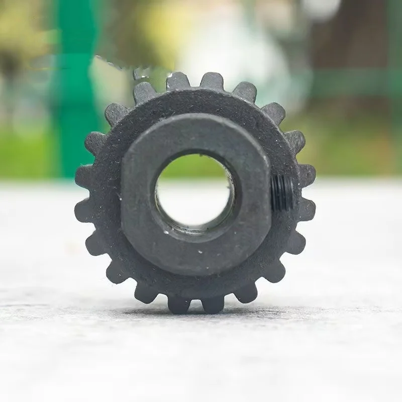 Universal Wire Stripper Feed Wheel Bevel Gear Non-Slip Tapered Wheel V-Groove Wire Guide Wheel 45# Steel with 10mm Standard Bore - view 2