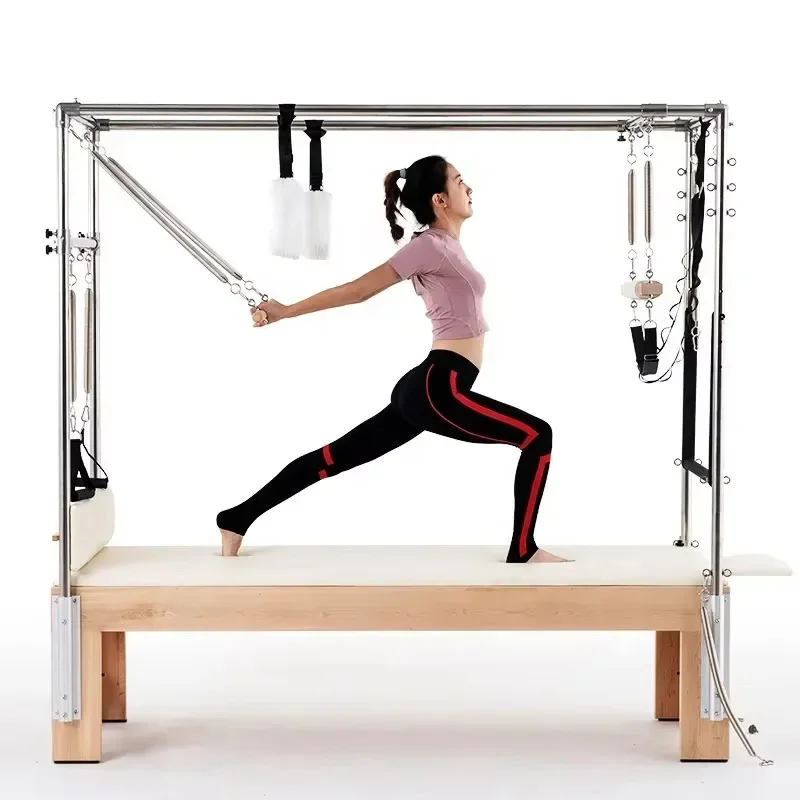 

XMSJ Imported Maple Gym Home Pilates Reformer Accessories Full Tower Exercise 3 In 1 Machine Trapeze Exercise Pilates Reformers