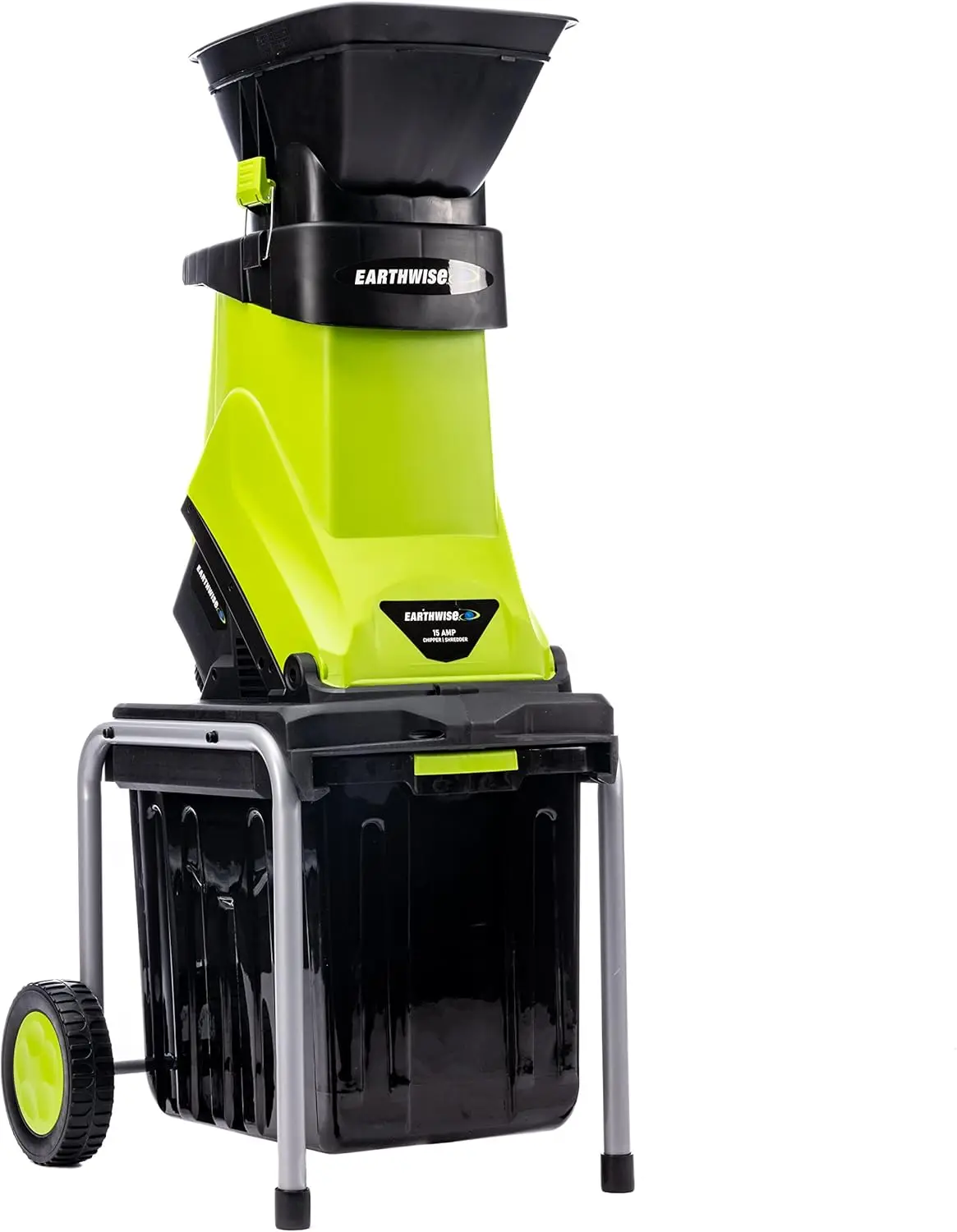 15-Amp Garden Corded Electric Chipper, Collection Bin