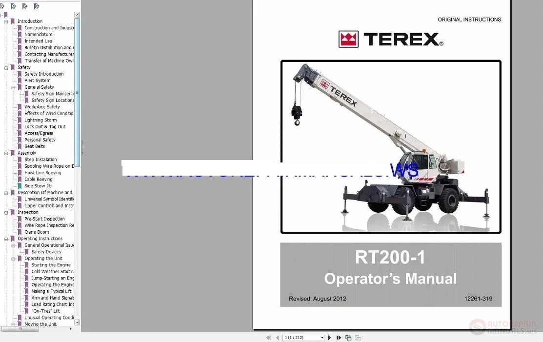 

AutoDVD2 для Terex Crawler и мобильного крана, полный магазин, руководство по эксплуатации DVD