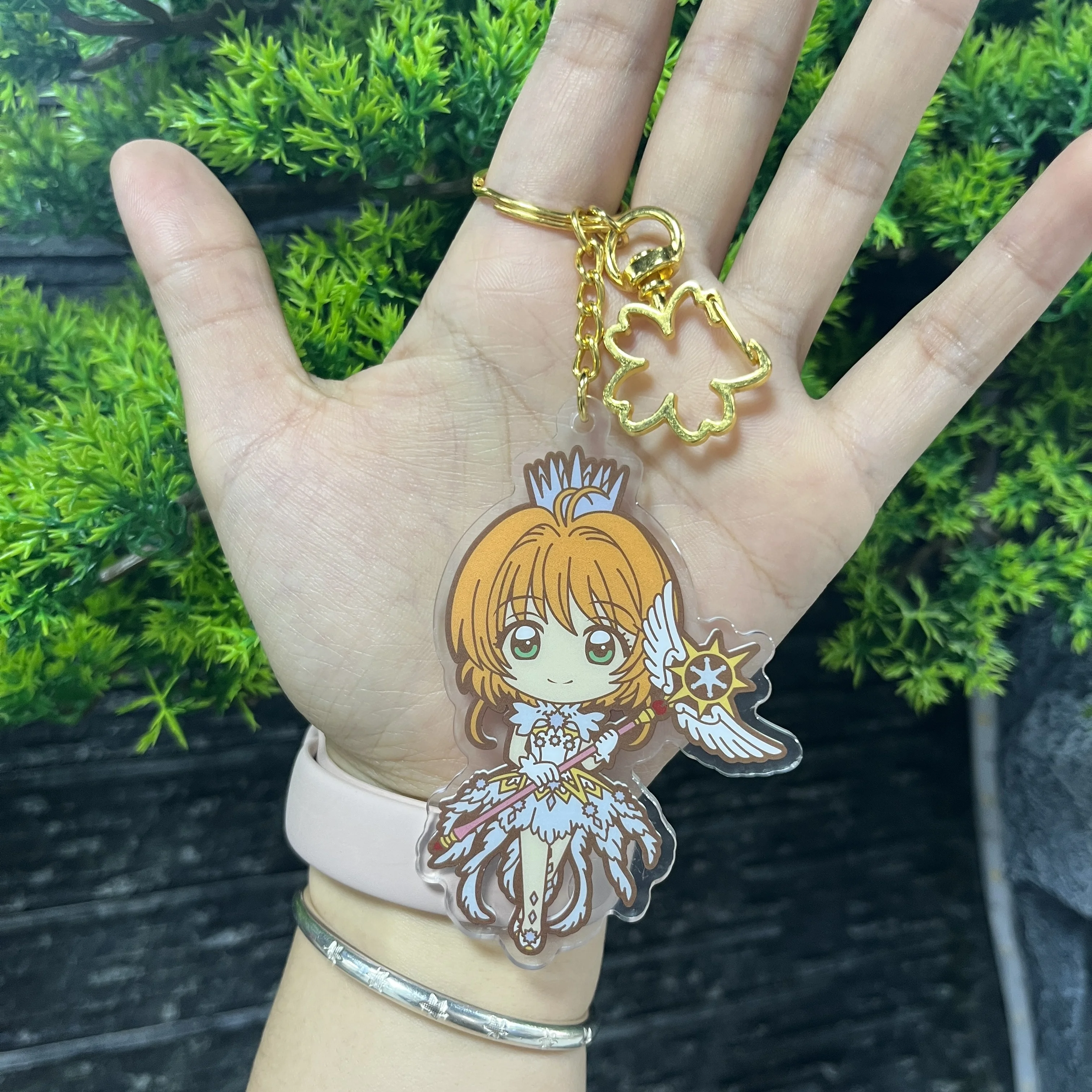 Magic Sakura acrylic keychain, exquisite birthday gift, daily outfit