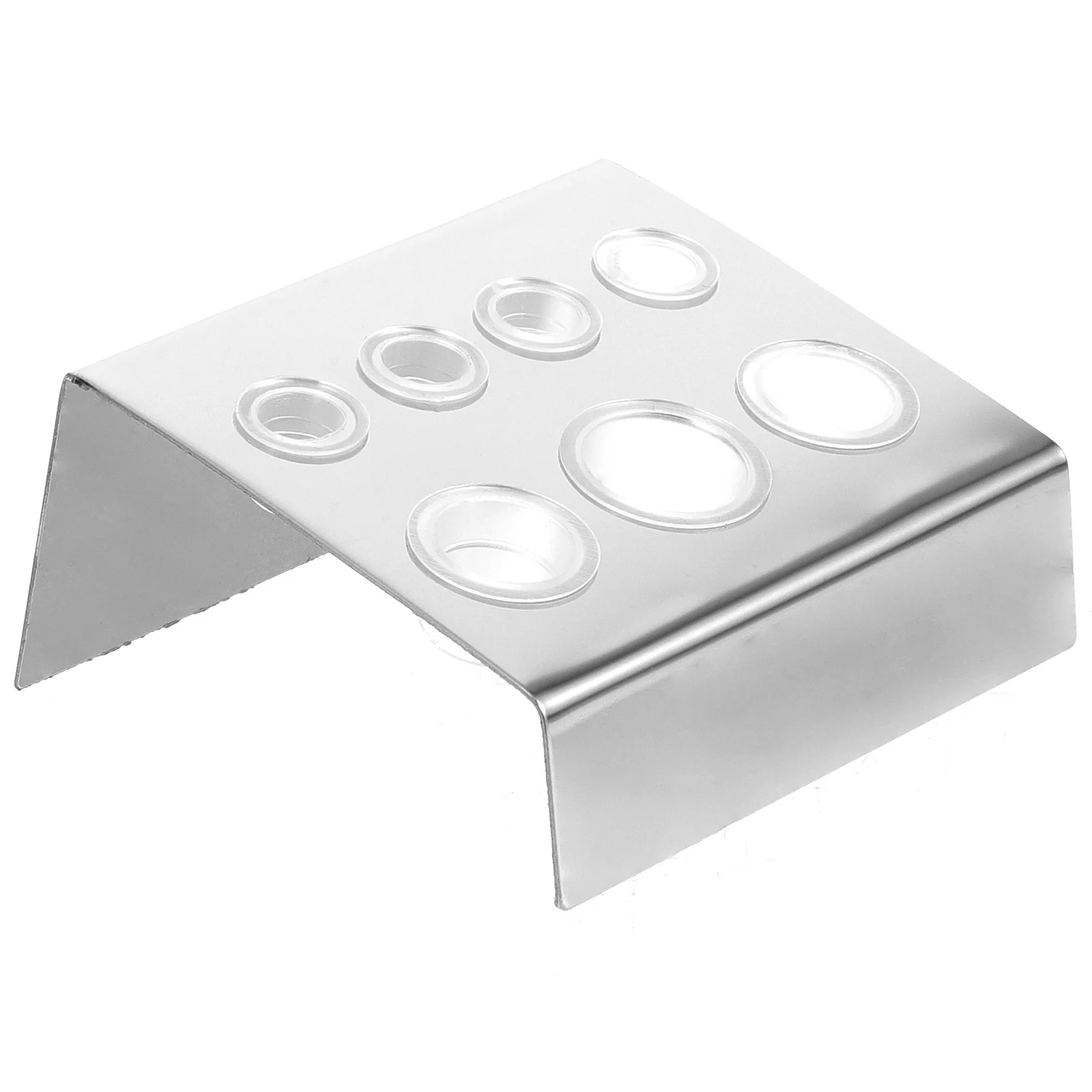 

1 комплект, подстаканник с цветными чернилами, подставка из нержавеющей стали, 7 отверстий, подстаканник с пигментом для татуировки для профессионального и личного использования