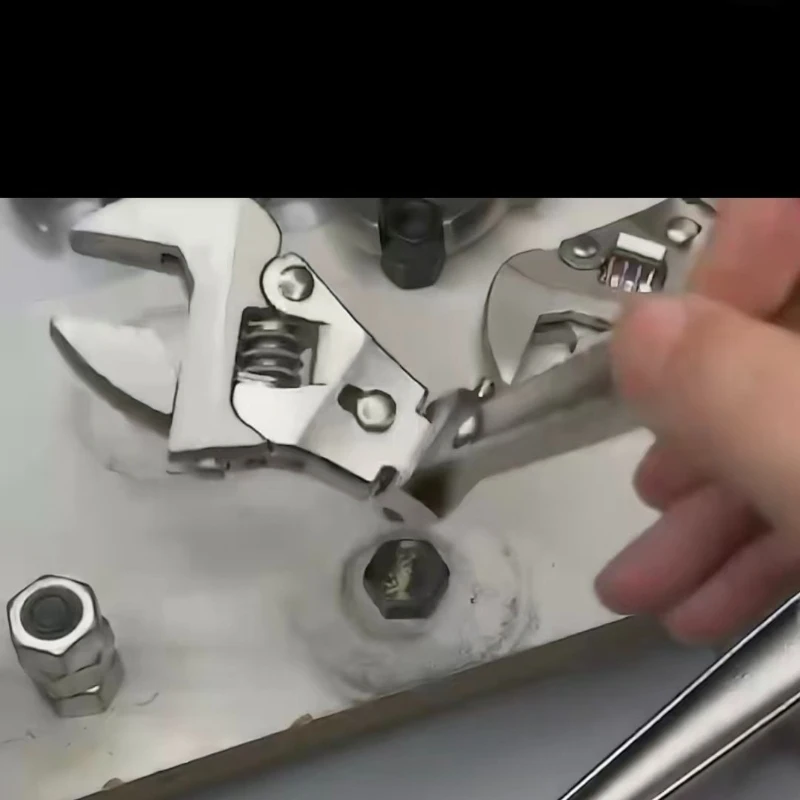 Multi Functional Adjustable Spanner Folding Shaking Head Ratchet Water  Electricity Bathroom Air Conditioner Installation Tool