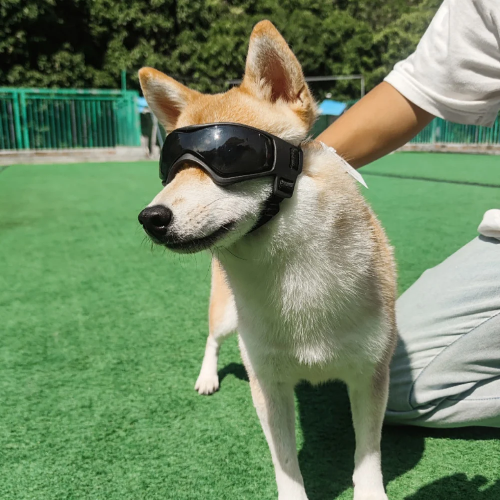 Comfortable Dog Sunglasses Soft Adjustable UV Protection Pet Goggles Easy To Wear Puppy Glasses for Small Medium Dog