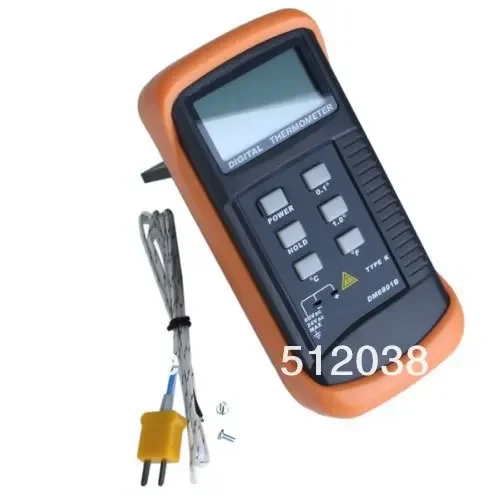 Digital Thermometer with K-Type Thermocouple Sensors DM6801B / Data-Hold Function, Overload Display Alert