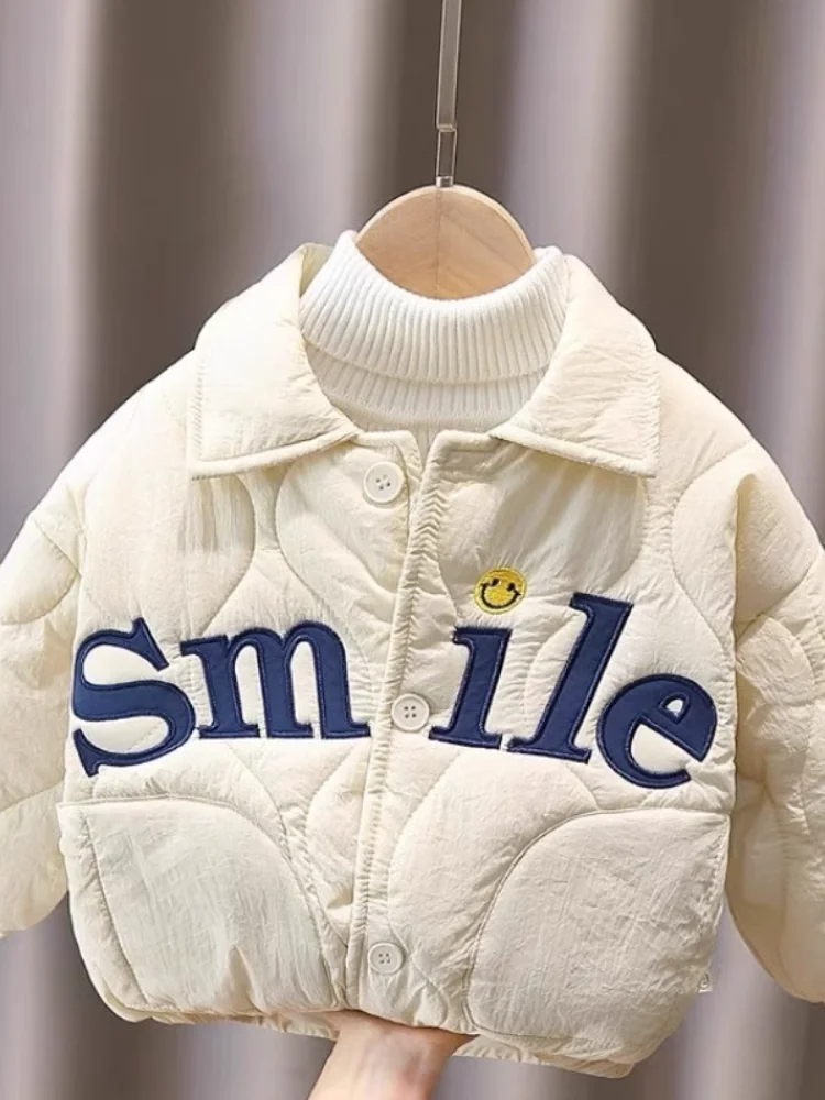

Утепленная куртка Smile Jaet для малышей и детей ясельного возраста, для мальчиков и девочек, осенне-зимняя одежда, хлопковая бейсбольная куртка