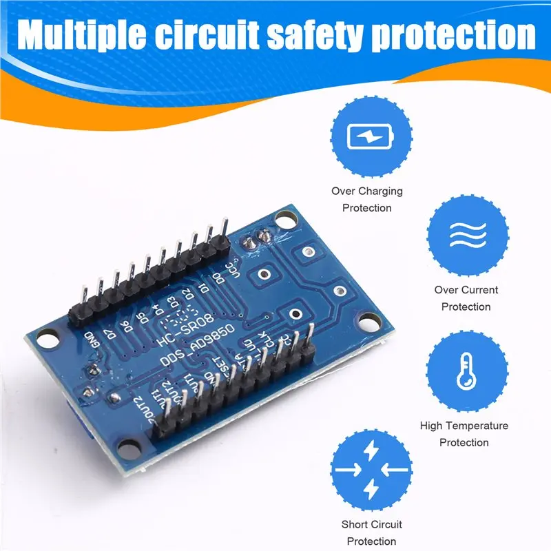 B27B AD9851 DDS Signal Generator Module Development Board 0-70Mhz 2 Sine Wave And 2 Square Wave 30MHZ Oscillator