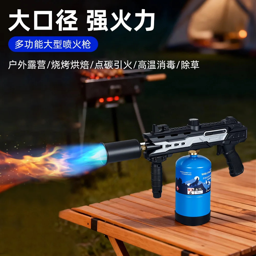 Multi Functional Medium-sized Flamethrower Camping Baking Barbecue Handheld Flamethrower with Large Caliber and High Firepower - view 3