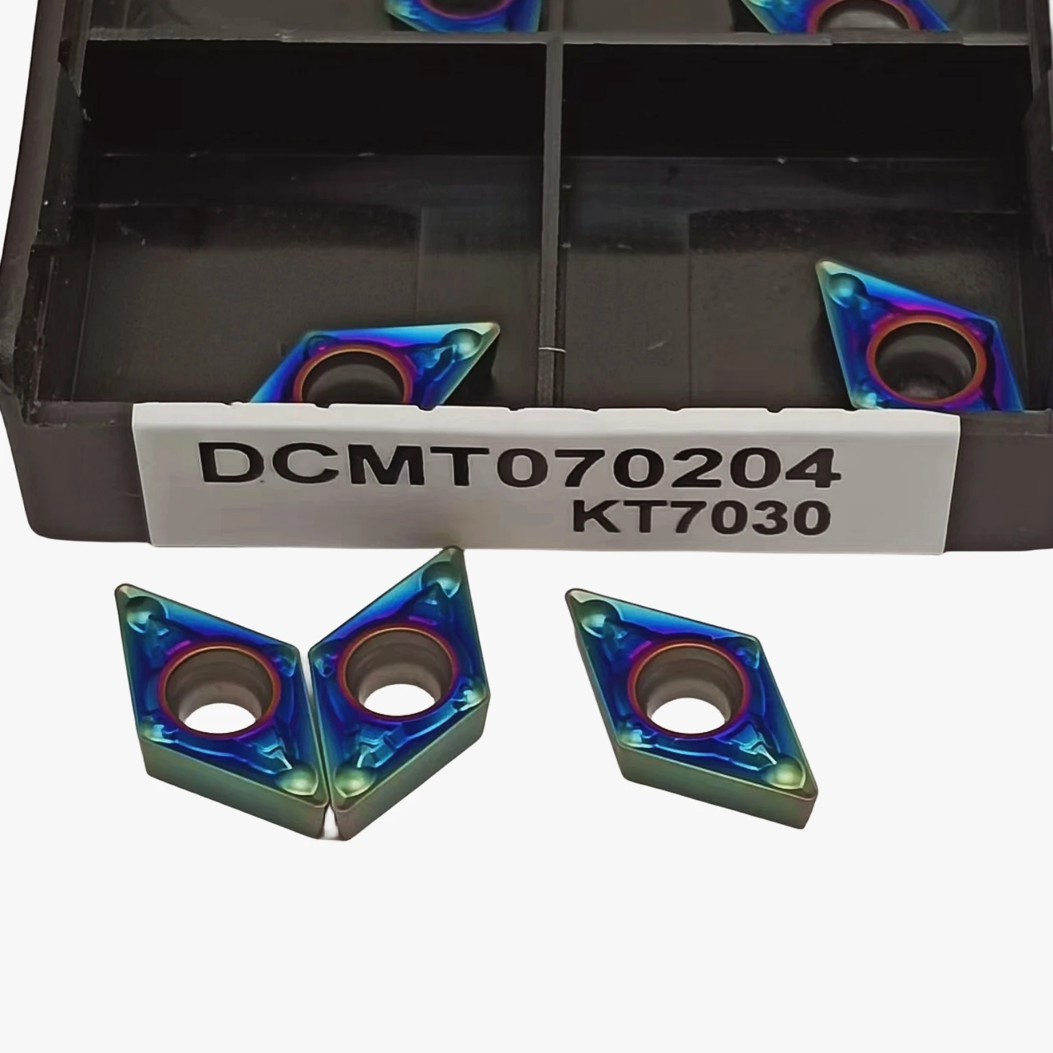 أداة تحويل داخلية من الكربيد ، DCMT070204 DCMT070208 DCMT11T304 dcmt11t310 KT7030