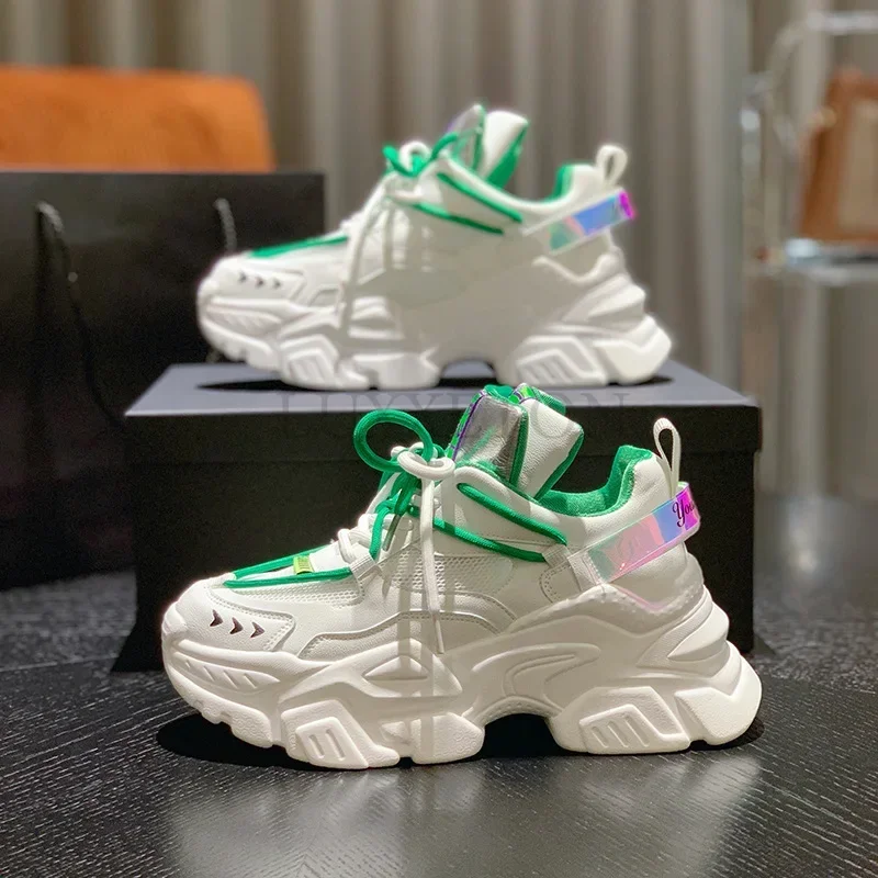 2023 new Women Chunky Sneakers Designers Fashion Brand  Casual  Shoes Woman Summer  Vulcanized Shoes