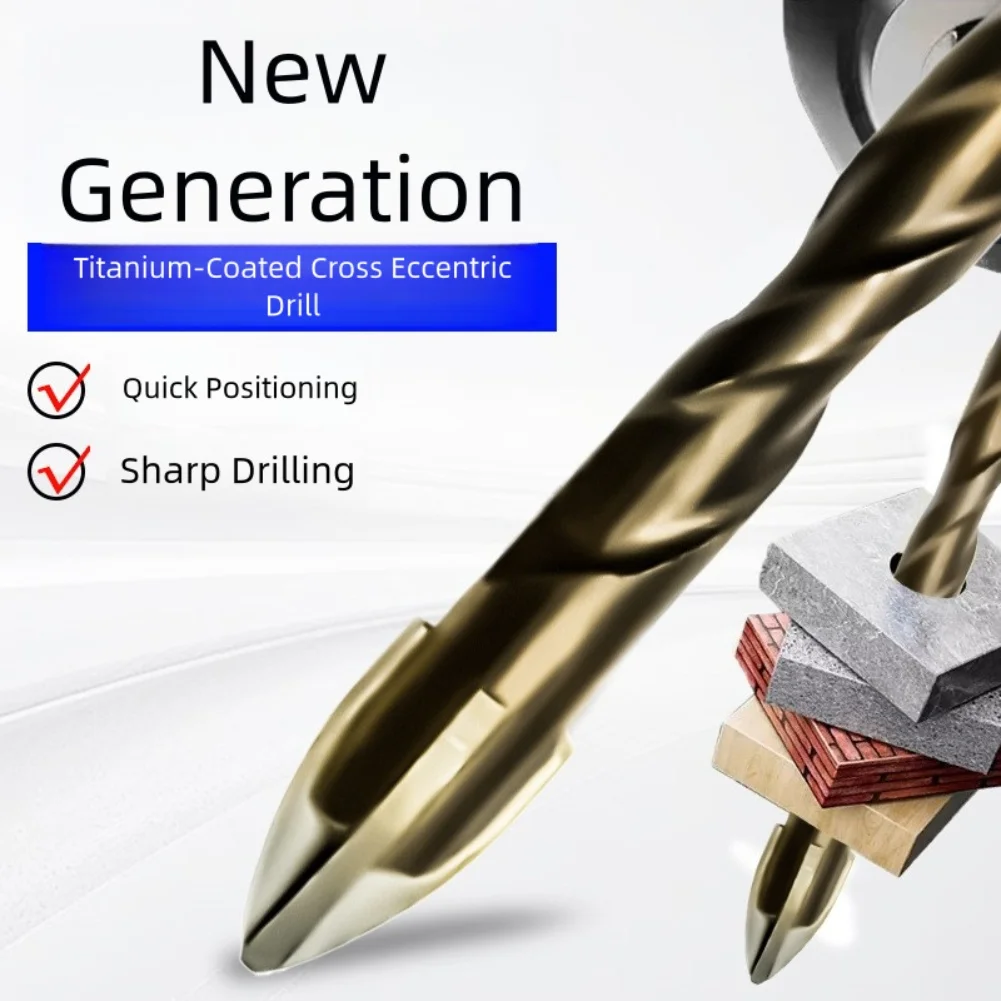 

4 шт., алмазная пайка, сухая дрель для плитки, резак для мрамора, гранита, шестиугольная эксцентриковая дрель, эффективный дизайн резки