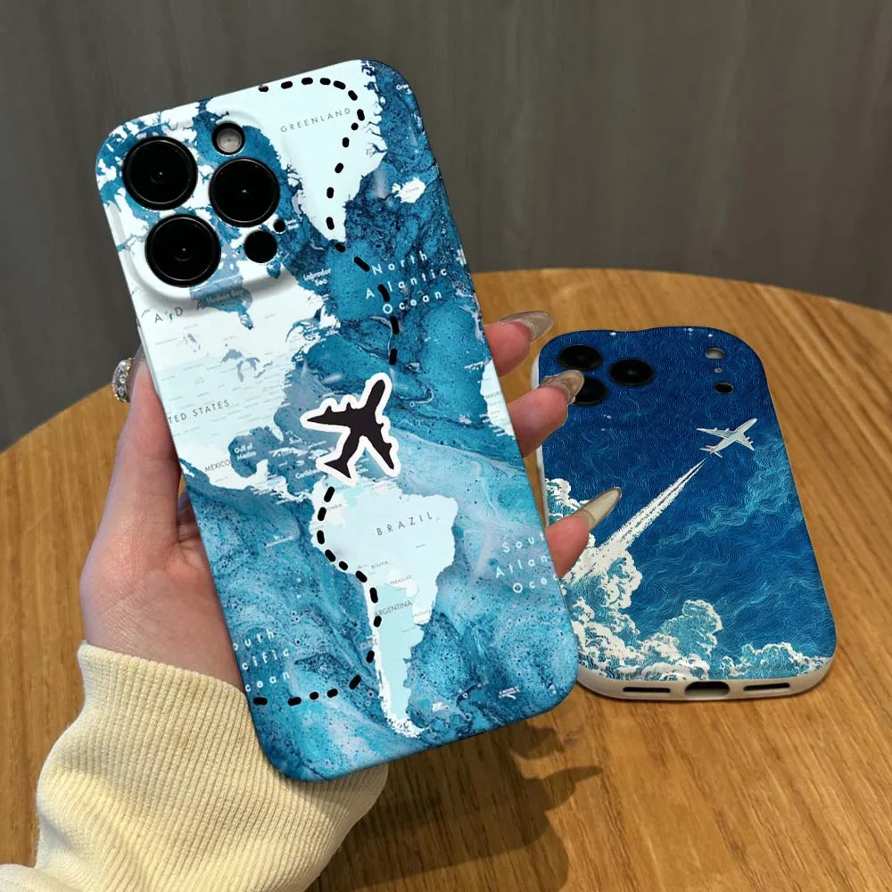 

Anime airplane art cool For Apple iPhone 17 16 15 14 13 12 11 X XS XR Air Pro Max Plus Mini Feilin Wave Oil Shell Cover