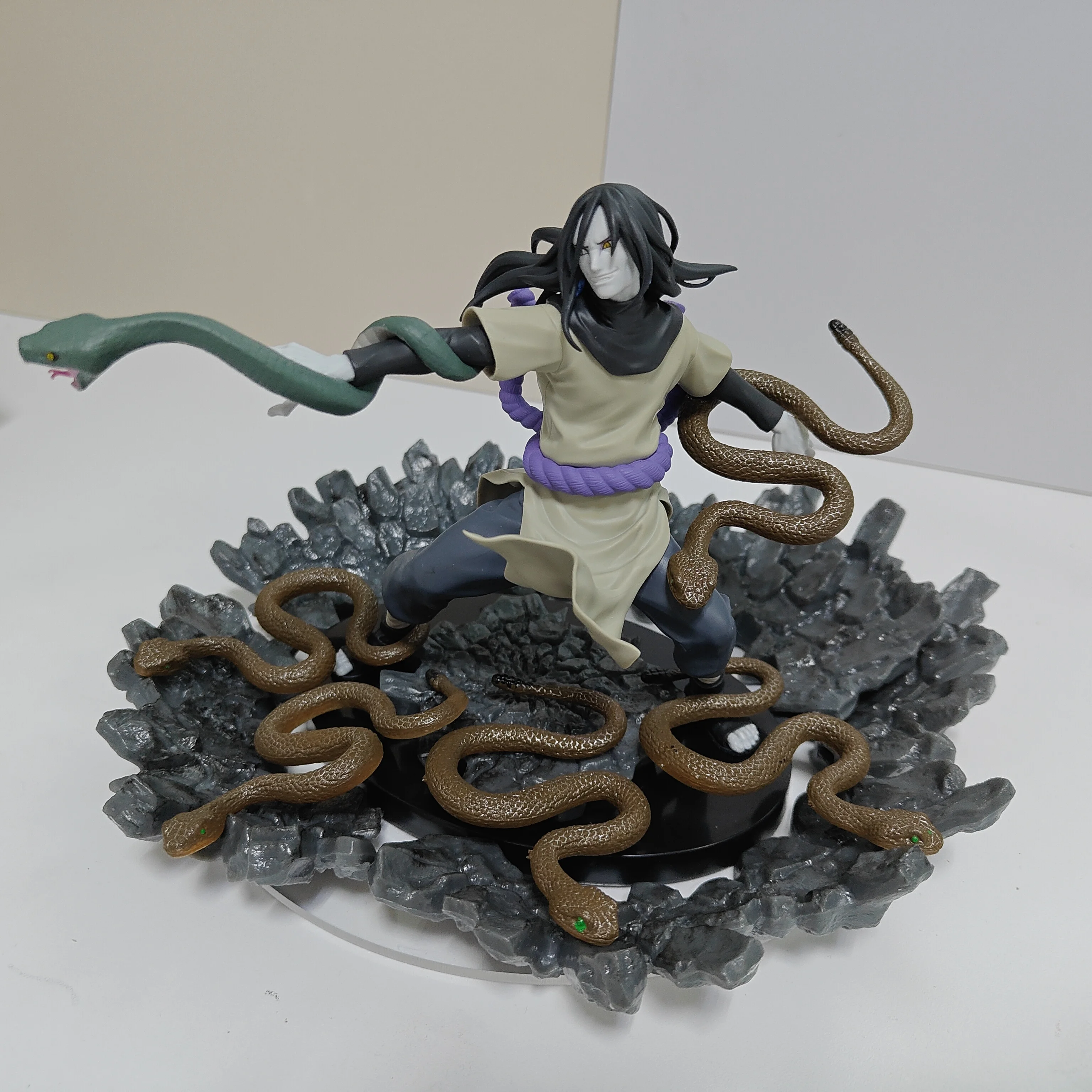 

Original Naruto Anime Orochimaru DIY Model Figurine Anime Figure Action Figures & Base & Toy Snake Decoration Collection Toys