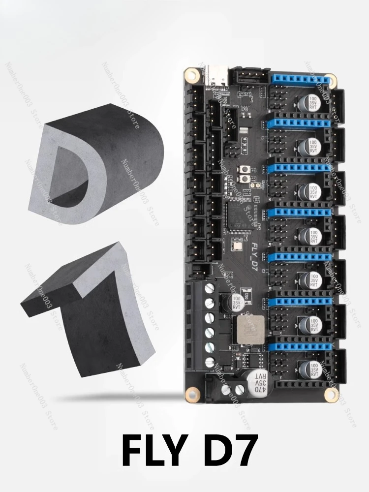 

Mellow 7-axis Fly-D7 Main Board, 3D Printer Part, Klipper Compatible, Voron2.4/Trident/Big Fish TT