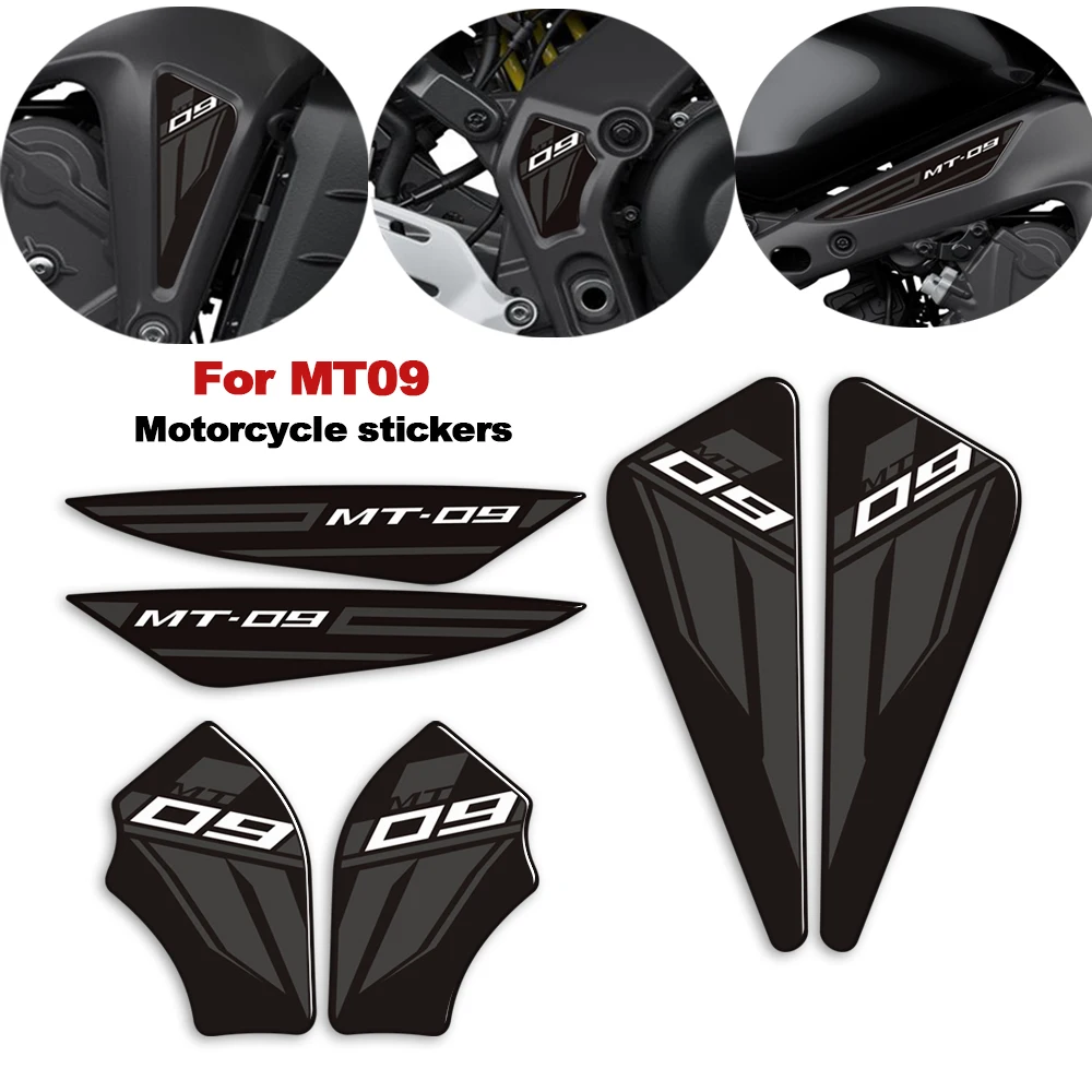 

Motorcycle 3D Epoxy Resin Sticker Protection Decal Kit Tank Pad For Yamaha MT09 MT FZ 09 SP MT-09 2021 2022
