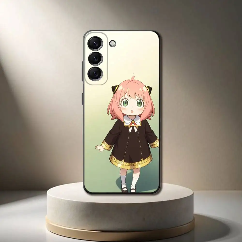 Funda de teléfono S X F A-Anya F-Forger para Samsung Galaxy A 73,72,51,53,52,71,22,5G,Note,J7,8,9 funda negra suave