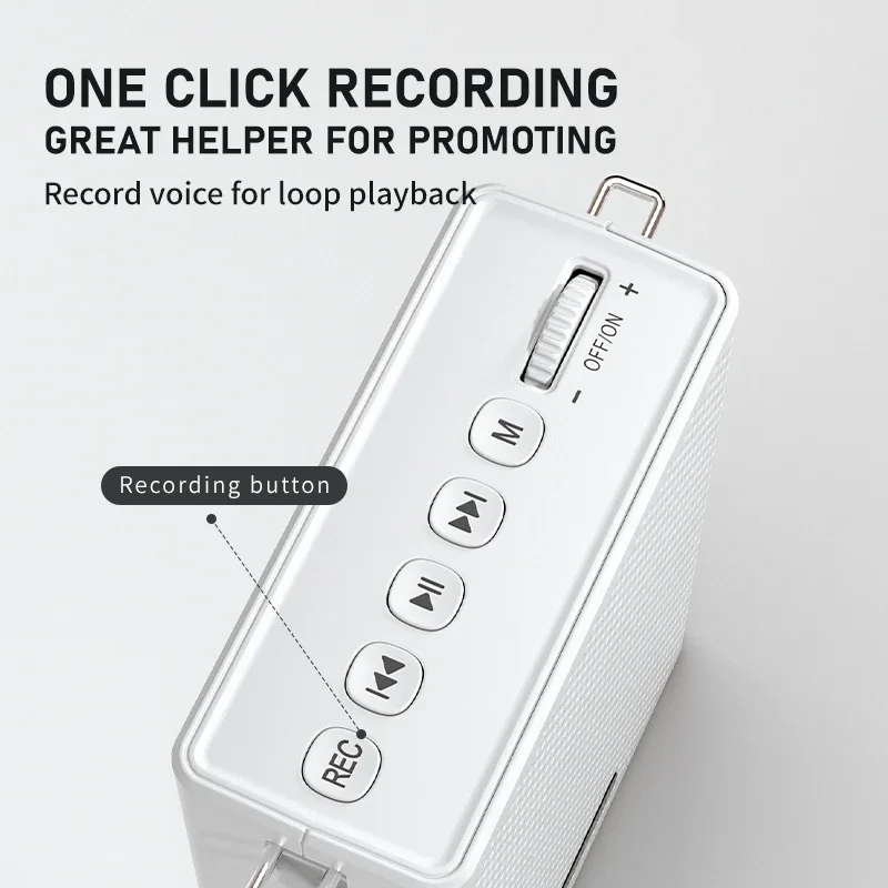 مضخم صوت للمعلمين والمدربيين، مكبر صوت BT محمول، مضخم صوت صغير، خطاب اجتماع تعليمي