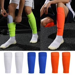 Leg Size Soccer Men Shin Adults Guards Elasticity Kids Plus Cover Calf Sleeve Sport Football Pads Kicking Ball Protection Gear