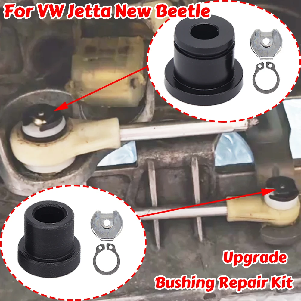 

For VW Jetta A4 1J A5 1K New Beetle 9C Upgrade Manual Shift Cable Bushing Gear Selector Lever Linkage End Pivot Kit Shifting Fix