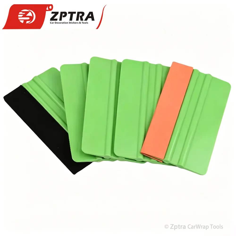 5 Pcs/Lot 12.3x7.5 CM PP Square Squeegee and Plastic Scraper Tools for Professional Car Vinyl Wrap on Body & Window