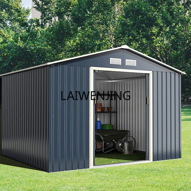 HLZ removable simple rooftop roof outdoor temporary storage house iron outdoor tool room shed