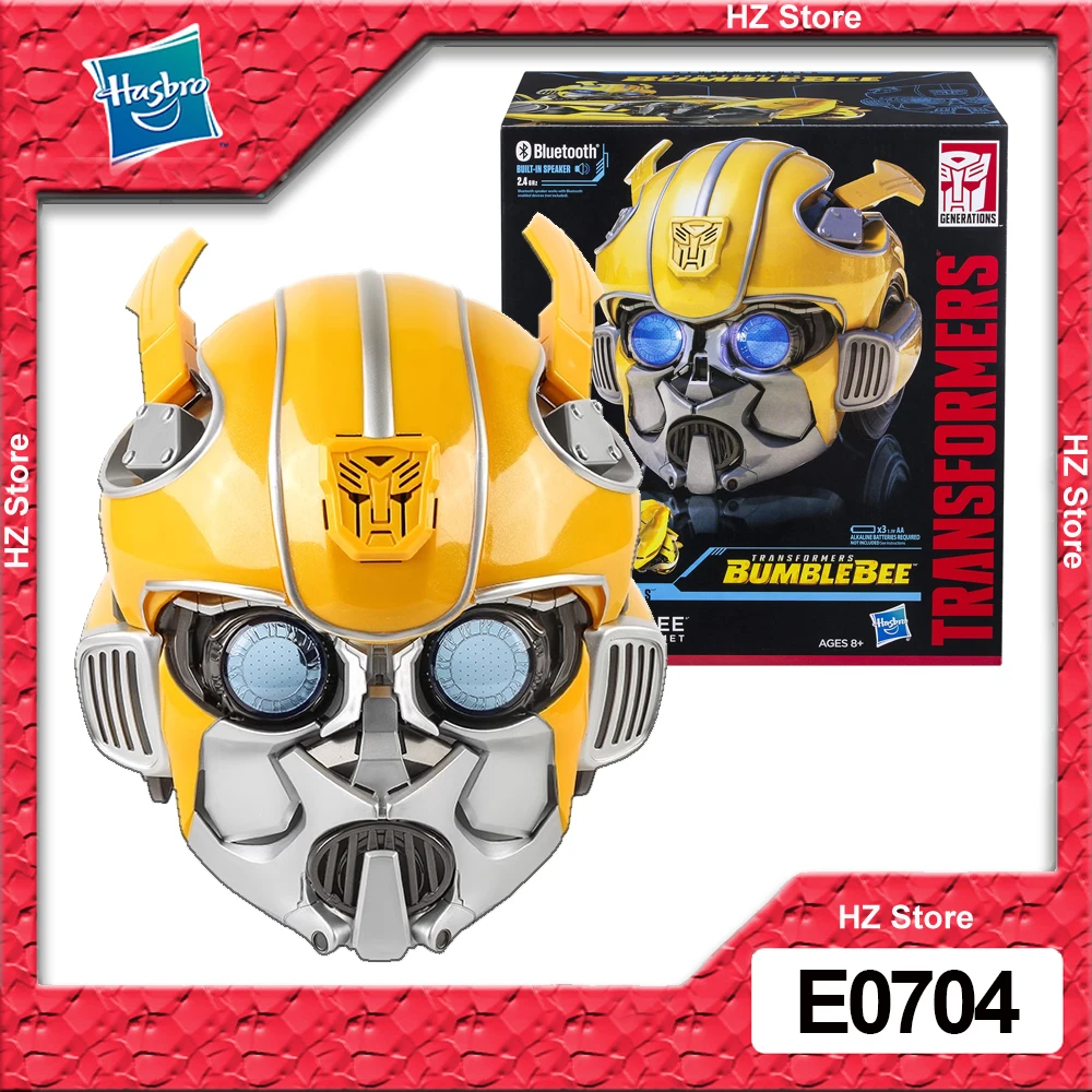

Hasbro Transformers 1:1 TRA MV6 Bumblebee Showcase Helmet Bluetooth Speaker Halloween Cosplay Toys for Birthday Xmas Gift E0704