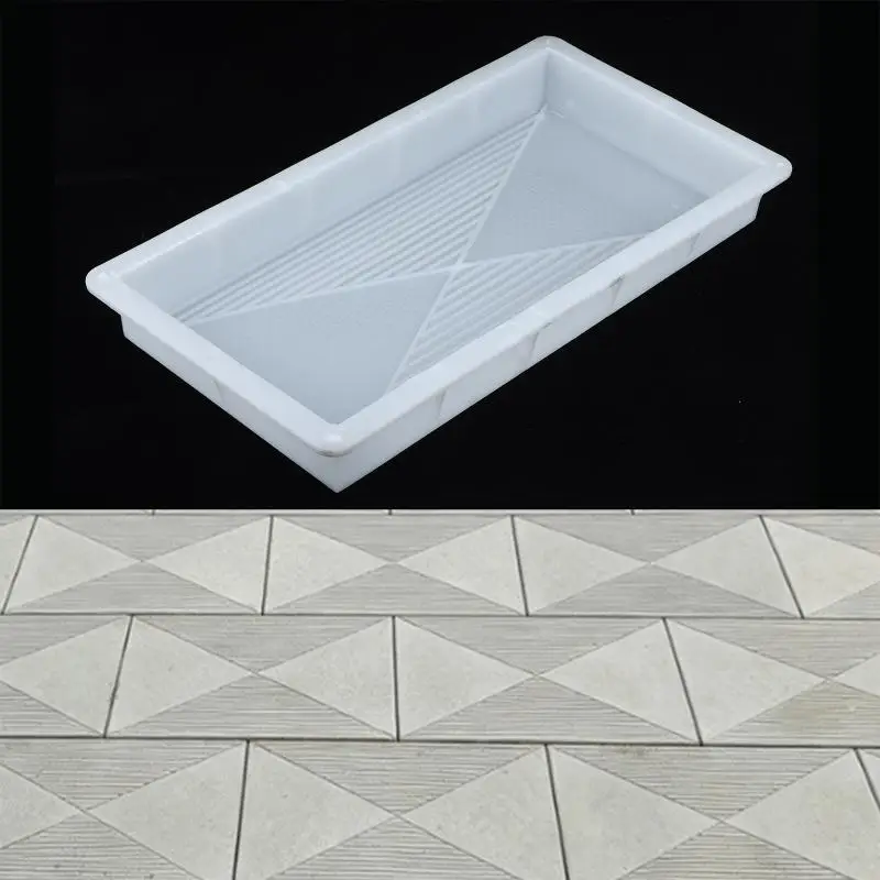 1Pcs Square Paving Stone Garden Path Art Antique Tile Plastic Mold Courtyard Non-Slip Concrete Floor No Break Easy