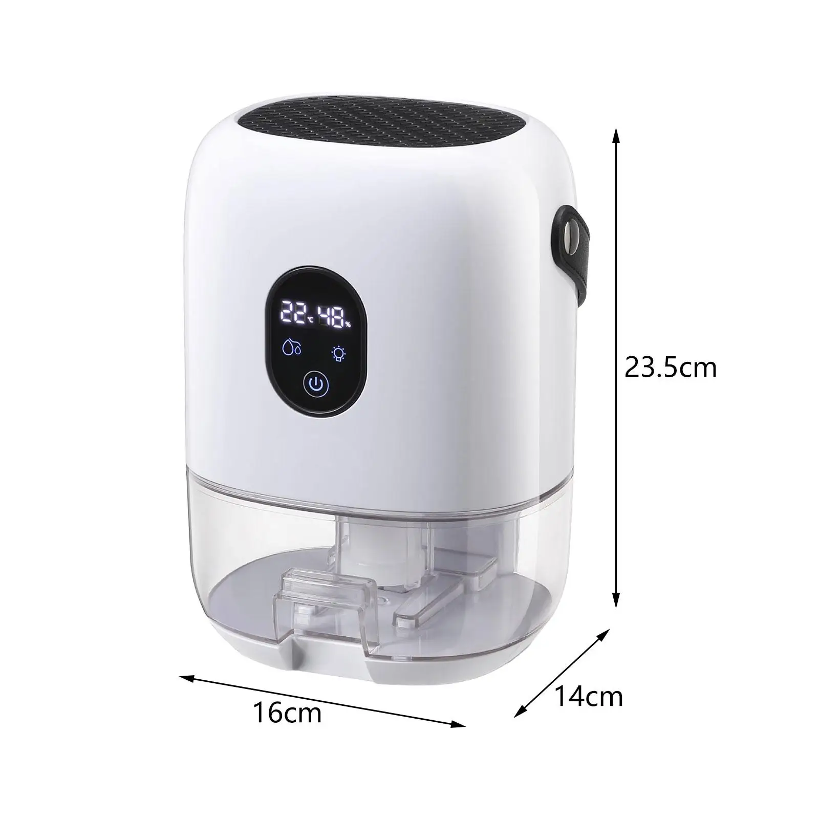 مجفف هواء صغير مزيل الرطوبة مزيل الرطوبة المحمول لمرآب خزانة الملابس