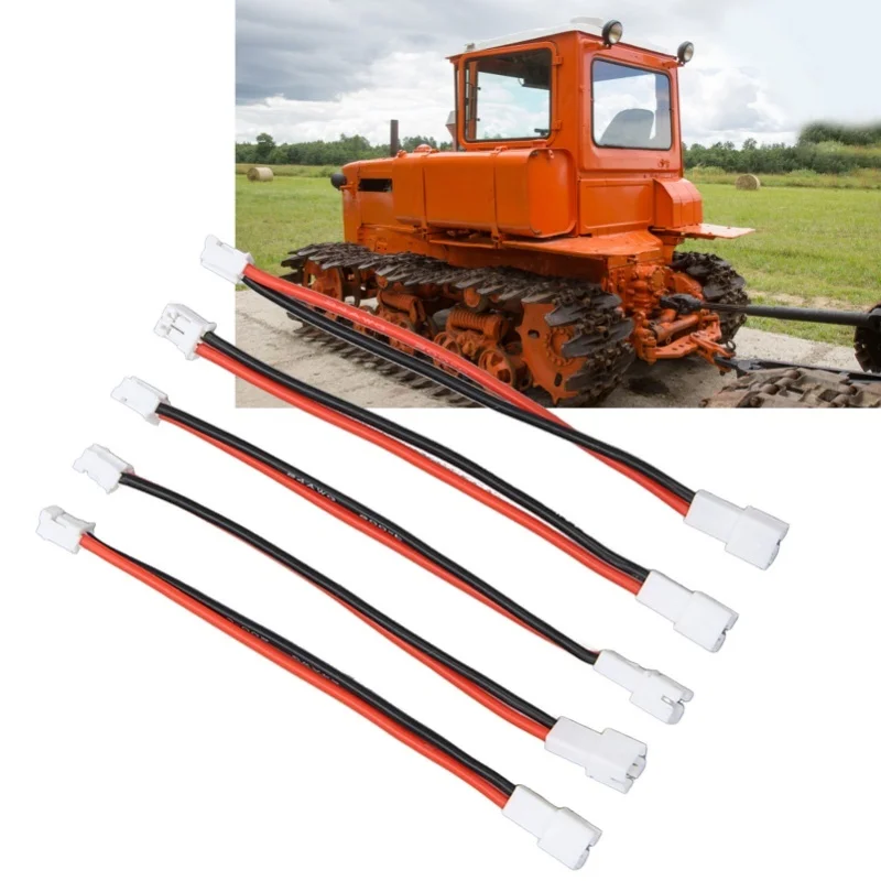 5개 PH2.0 2P 수컷에서 PH2.0 2P 암컷 케이블로 변환, PH2.0 2P 배터리 어댑터 케이블, Axial SCX24 1/24 RC 크롤러용 3.6인치