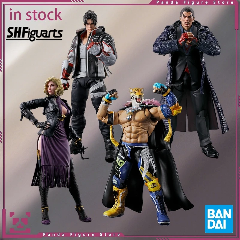 BANDAI S.H.Figuarts TEKKEN 8 King Raña de las Beas NINA JIN KAZAMA KAZUYA MISHIMA Anime modelo de acción juguetes coleccionables regalo